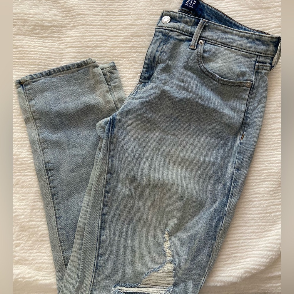 gap denim jeans | 28 | girlfriend